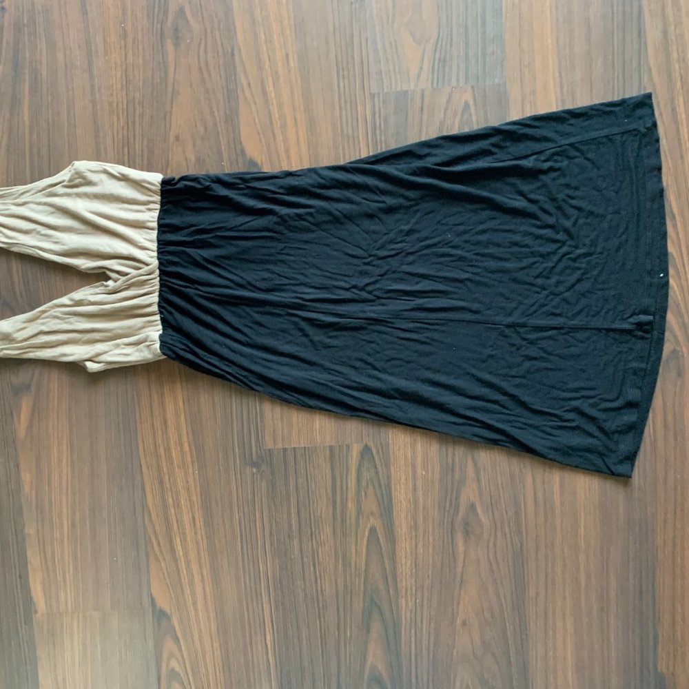 Strap Open Back Deep V Dress - image 3